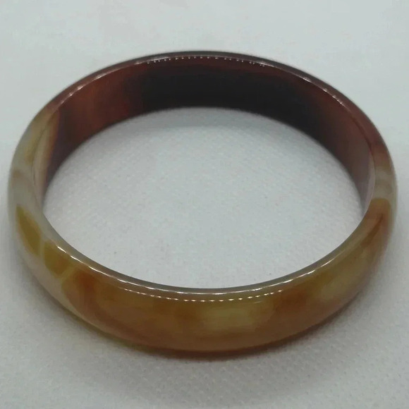Natural agate bangle - Picture 1 of 5